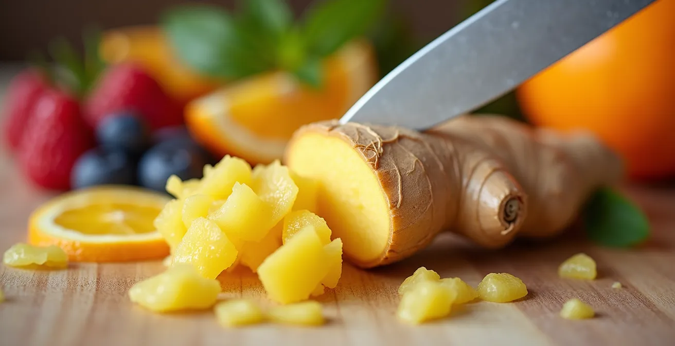 Preparing nutrient-rich smoothie ingredients for morning sickness relief