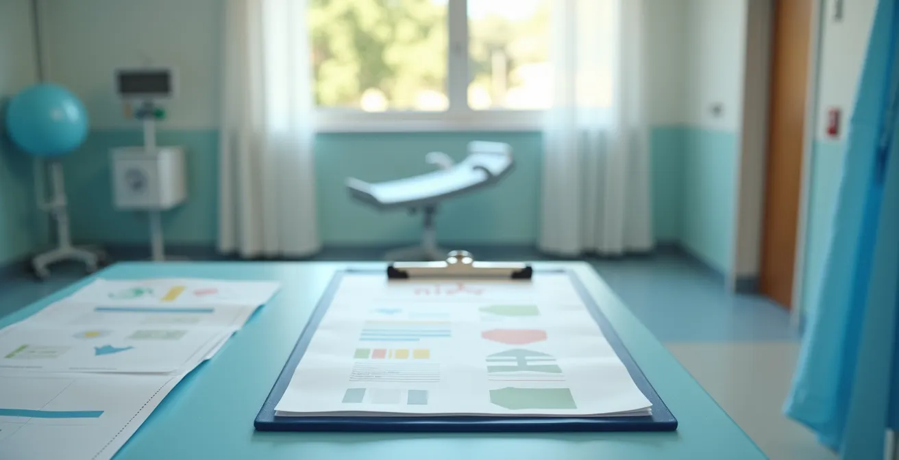 One-page visual birth plan with icons and minimal text for hospital staff